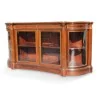 Paire de buffets vitrines de style Louis XVI, avec cannelures - Moinat - Bahuts, Bars, Buffets, Coffres, Enfilades