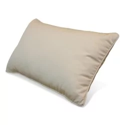 \"Beau Rivage\" decorative cushion, antique beige color.