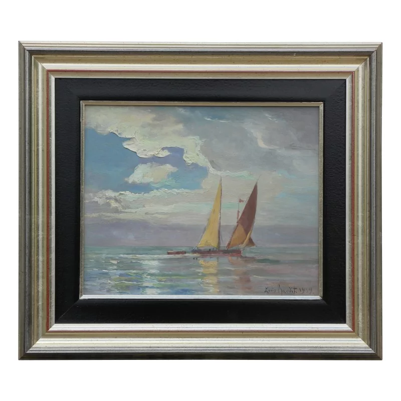 Gemälde \"Boote des Genfersees\" von Louis Amédée Baudit (1870-1960). - Moinat - Gemälden - Landschaften