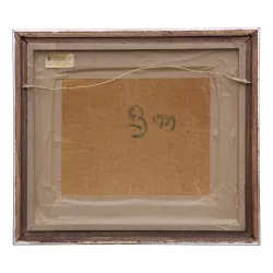 Gemälde \"Boote des Genfersees\" von Louis Amédée Baudit (1870-1960).