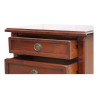 Chevet directoire en merisier, patine antiquaire, 3 tiroirs. - Moinat - Bouts de canapé, Bouillottes, Chevets, Guéridons