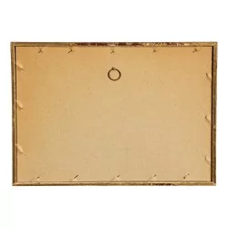 Aquarell \"Terrasse unter Bäumen\". Datiert 1921.