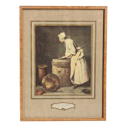 Painting \"The Scrubber\" from the Rothschild collection.