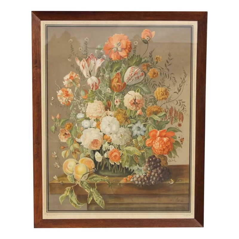 Tableau "Grand bouquet de fleurs" signé Joseph Nigg (1782-1863) - Moinat - Tableaux - Nature morte