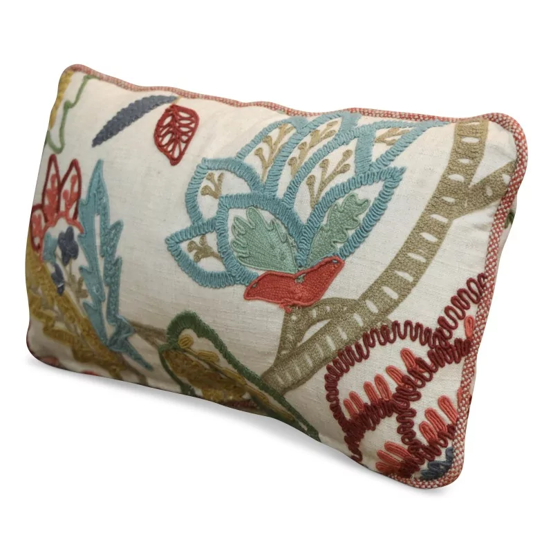 棉质装饰垫，绣有羊毛，内部有羽毛。 - Moinat - 装饰配件