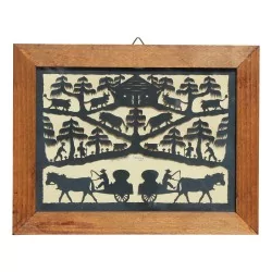 Gemälde "Ausschnitt", signiert R. Vallotton. Saugy.