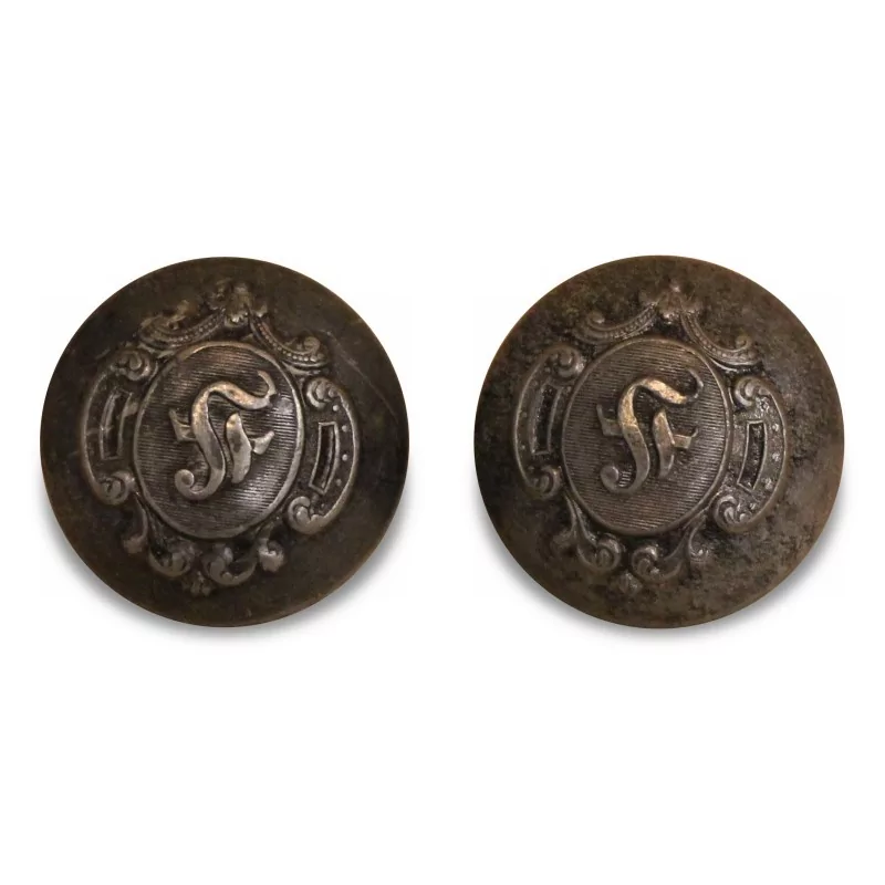 Satz Offiziersknöpfe von Flaghac Castle - Moinat - Dekorationszubehör