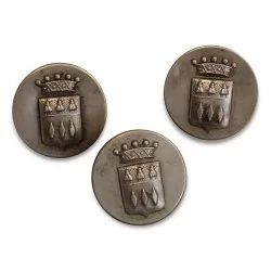 Satz Offiziersknöpfe von Flaghac Castle