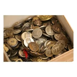 Satz Offiziersknöpfe von Flaghac Castle