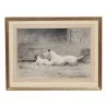 Dessin "Jack russell Terrier" signé Xavier de Poret (1894-1975). - Moinat - Tableaux - Divers