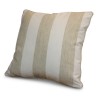 Paire de coussins de décoration fait main de coloris beige et blanc. - Moinat - Accessoires de décoration